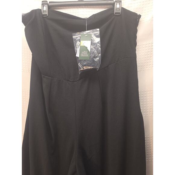 Wild Fable Jumpsuit Wide Leg Black Size XXL Halter, Spaghetti, or No Straps 5904 - Picture 2 of 10